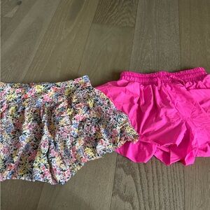 Old Navy Floral and Bright Pink Kids Skirt Set